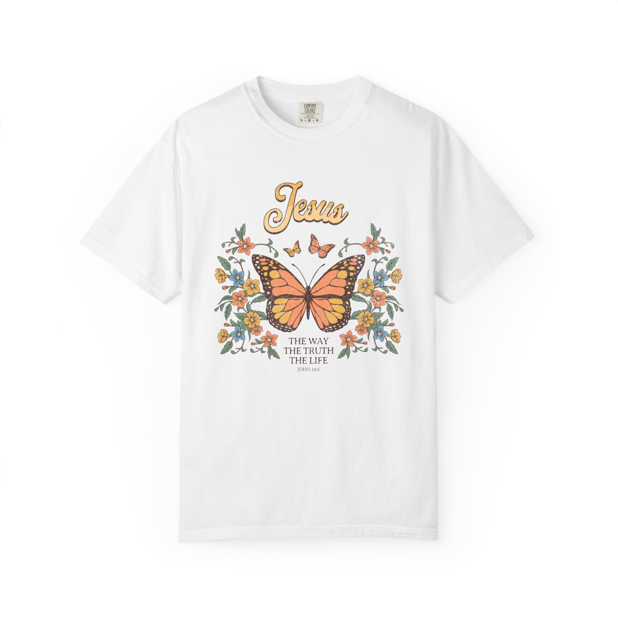 The Way, The Truth, The Life – Butterfly Scripture T-Shirt