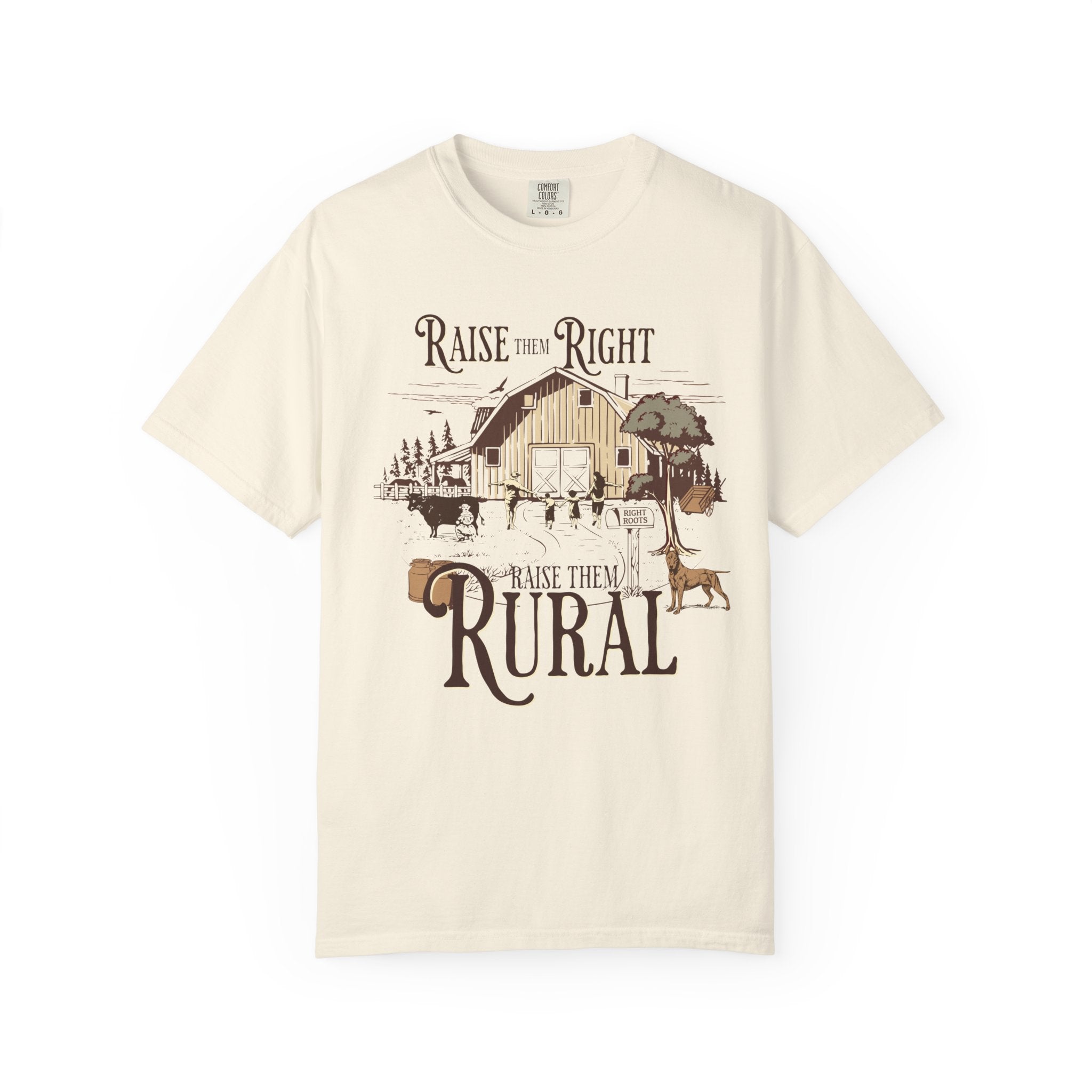 Raise Them Right / Raise Them Rural T-Shirt – Faith, Family & Farm Life