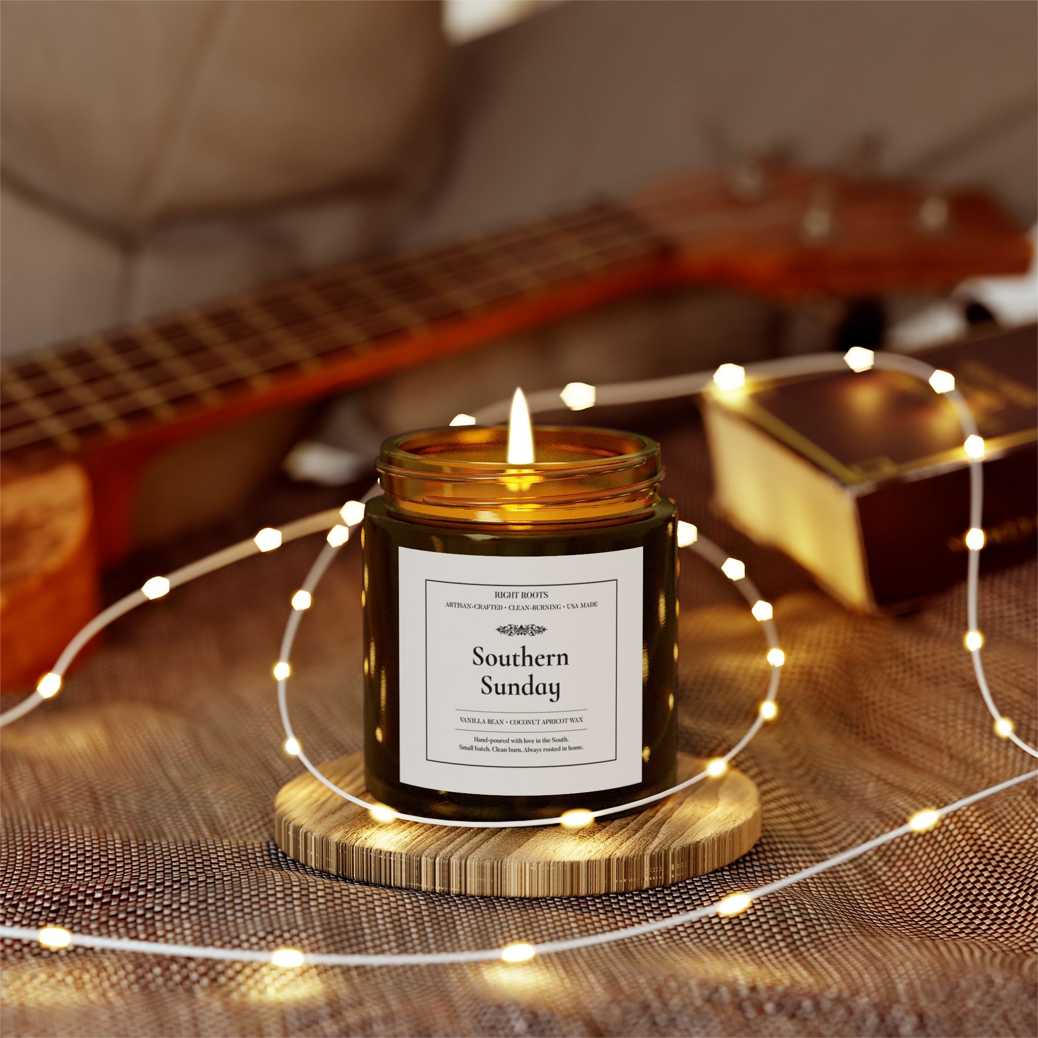 Southern Sunday Candle – Vanilla Bean & Sweet Grace Vibes