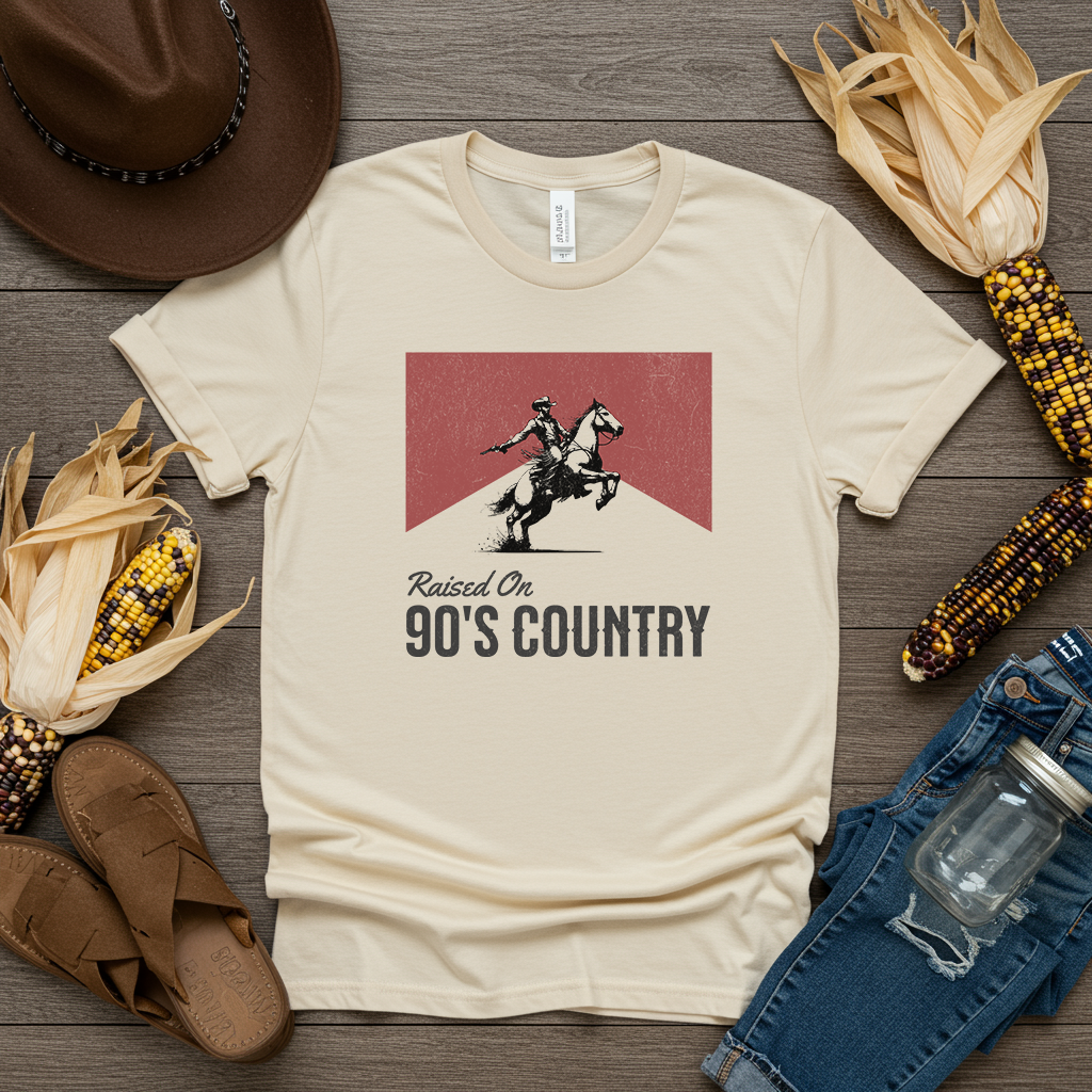 Raised on 90’s Country T-Shirt – Women’s