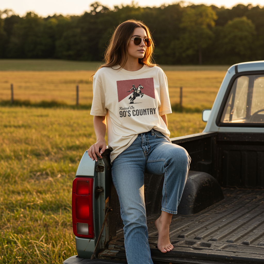 Raised on 90’s Country T-Shirt – Women’s