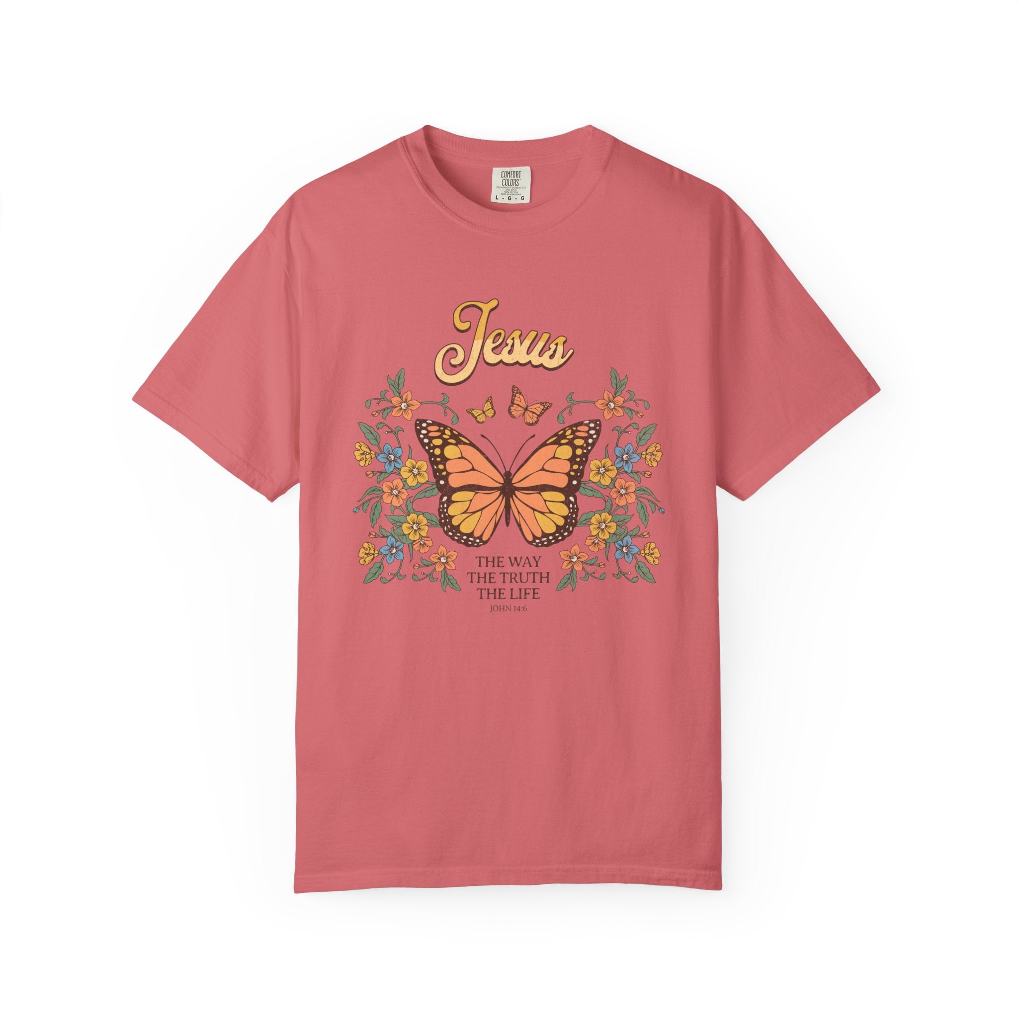 The Way, The Truth, The Life – Butterfly Scripture T-Shirt