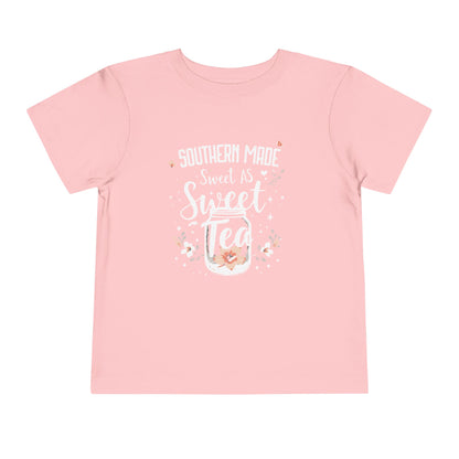 Southern Made, Sweet as Sweet Tea – Toddler Girls T-Shirt