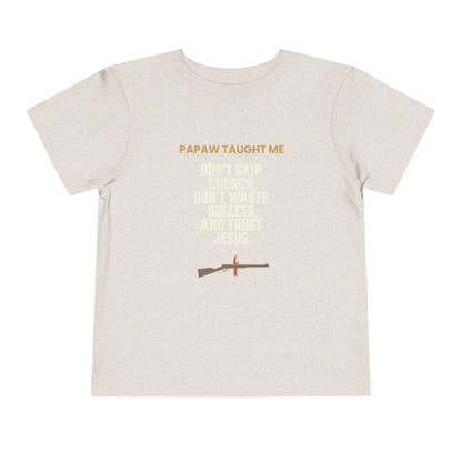 Papaw Taught Me T-Shirt – Youth Boys