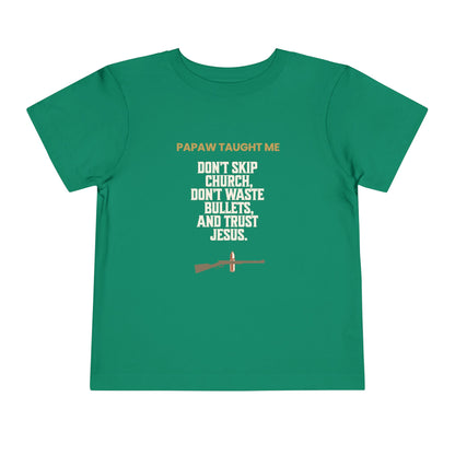 Papaw Taught Me T-Shirt – Youth Boys