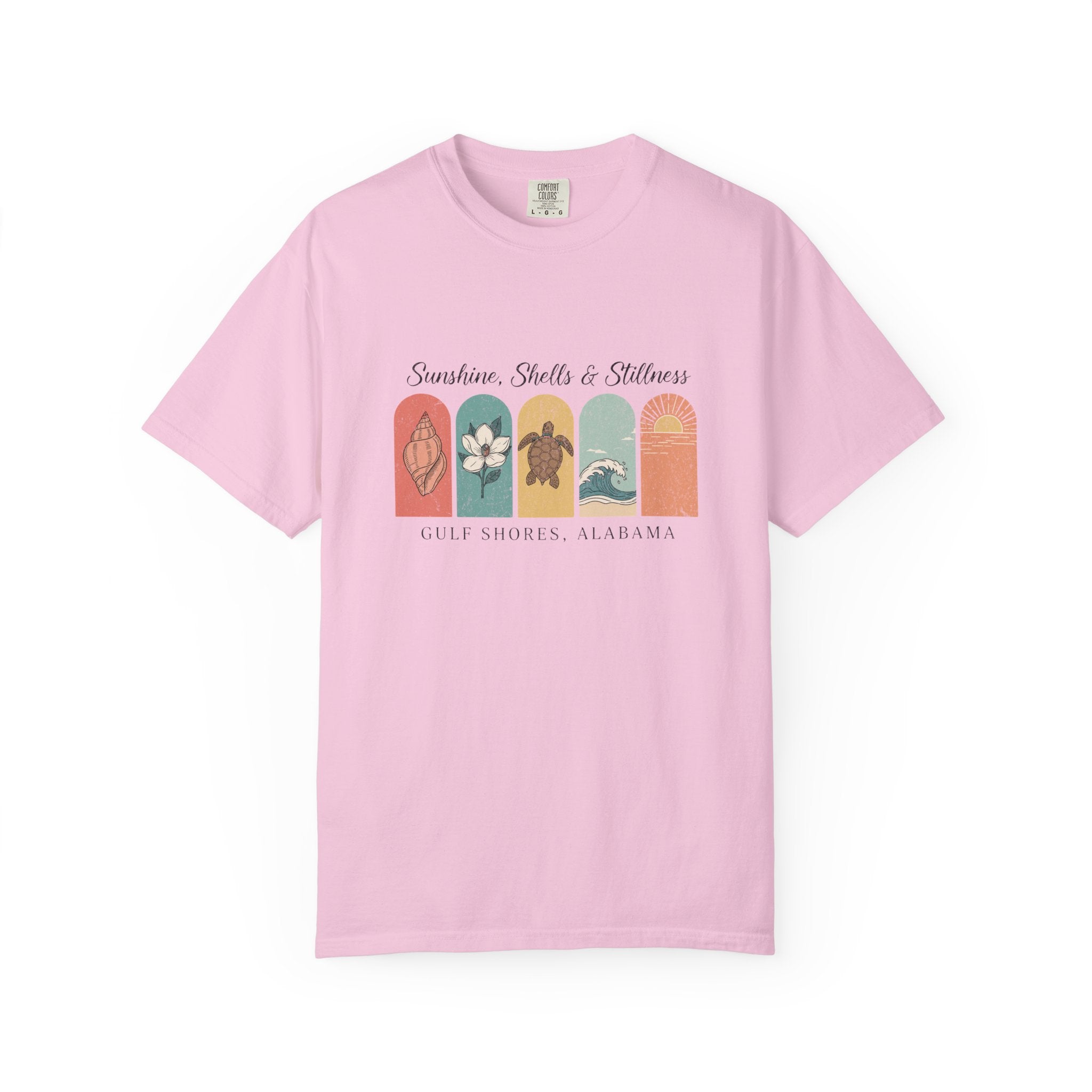 Sunshine, Shells & Stillness T-Shirt – Gulf Shores (Women’s)