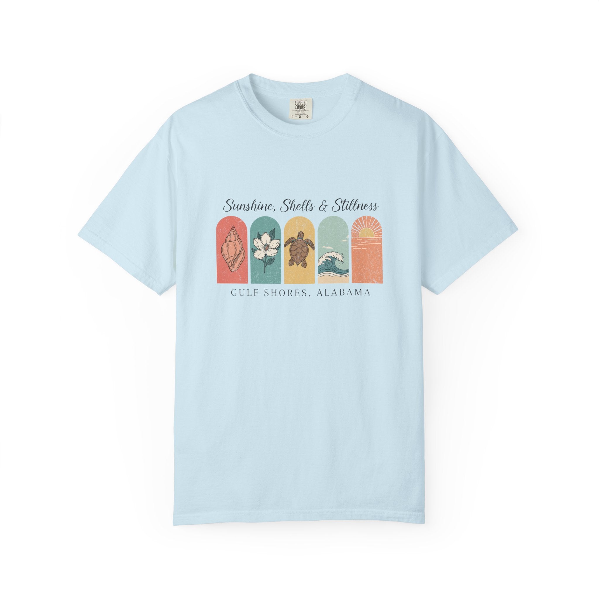 Sunshine, Shells & Stillness T-Shirt – Gulf Shores (Women’s)