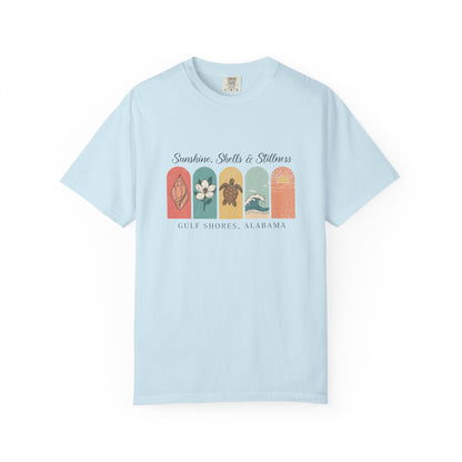 Sunshine, Shells & Stillness T-Shirt – Gulf Shores (Women’s)