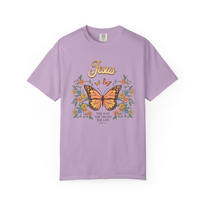 The Way, The Truth, The Life – Butterfly Scripture T-Shirt