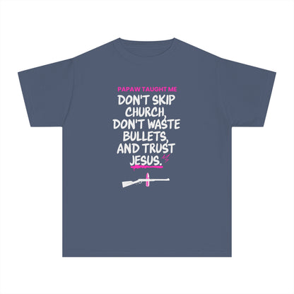 Papaw Taught Me T-Shirt – Youth Girls