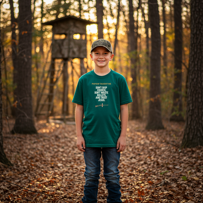 Papaw Taught Me T-Shirt – Youth Boys