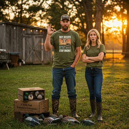 Buy Decoys Stay Broke – Duck Hunting T-Shirt