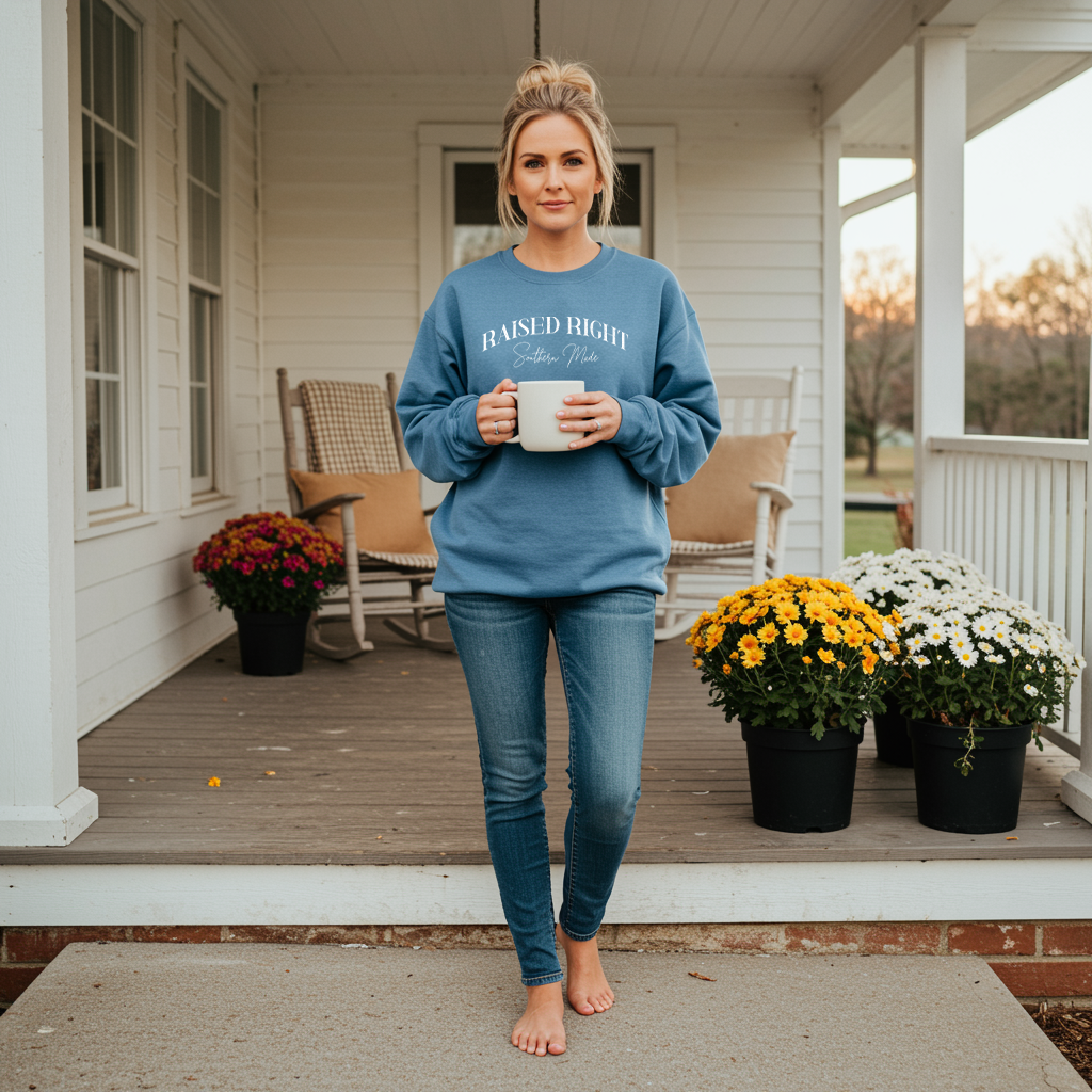 Raised Right, Southern Made Sweatshirt – Women’s