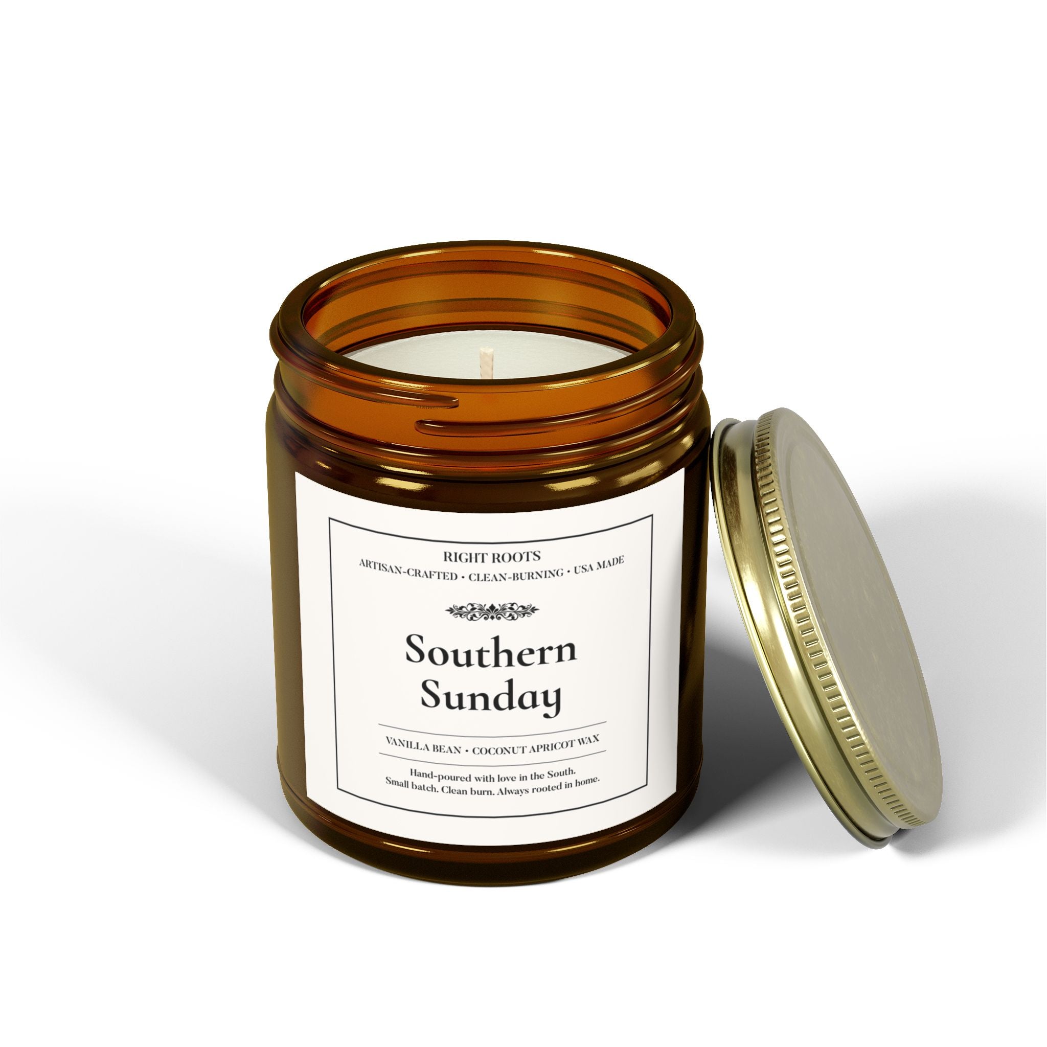 Southern Sunday Candle – Vanilla Bean & Sweet Grace Vibes