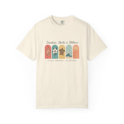Sunshine, Shells & Stillness T-Shirt – Gulf Shores (Women’s)