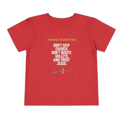 Papaw Taught Me T-Shirt – Youth Boys