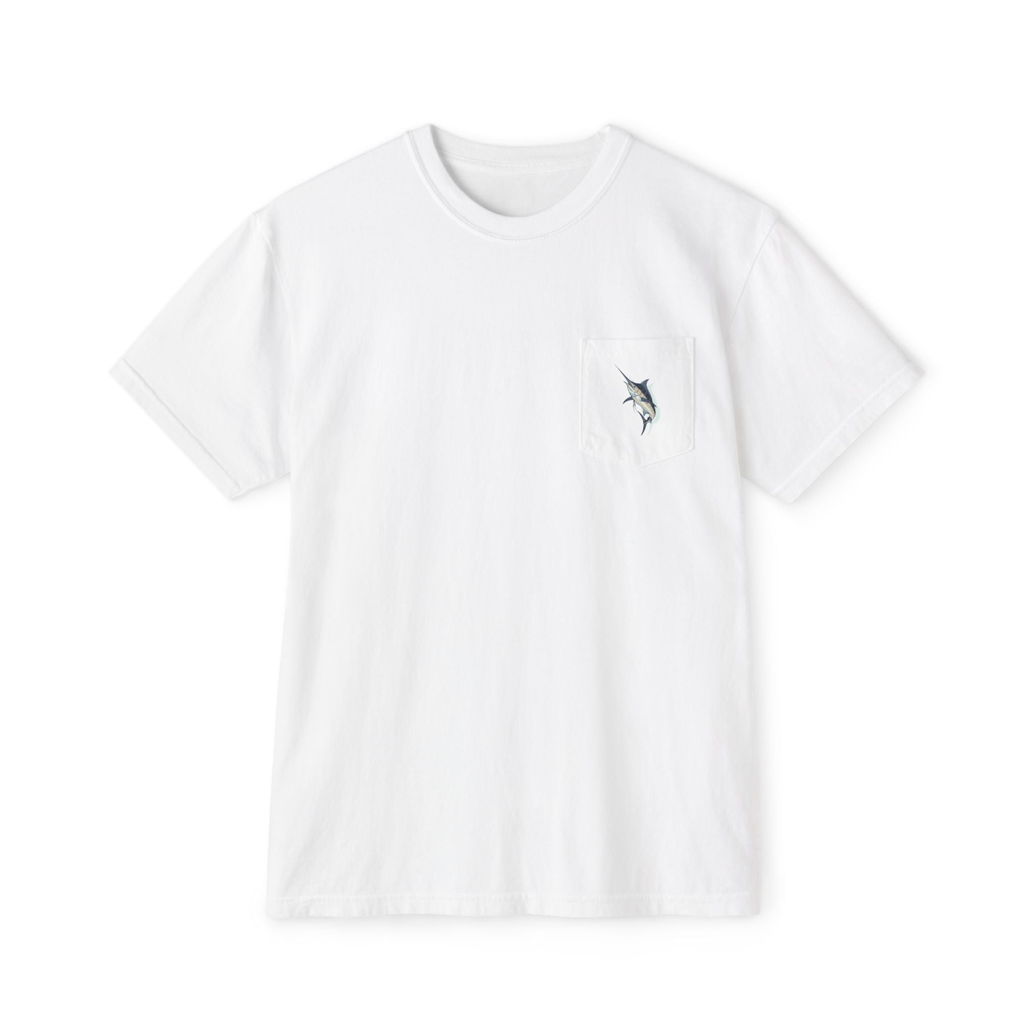 Comfort Colors Pocket T-Shirt Raised on Salt & Sun Gulf Coast Marlin Tee
