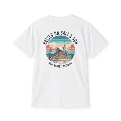 Comfort Colors Pocket T-Shirt Raised on Salt & Sun Gulf Coast Marlin Tee