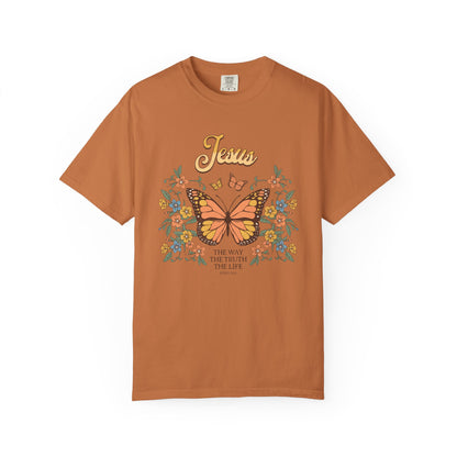 The Way, The Truth, The Life – Butterfly Scripture T-Shirt