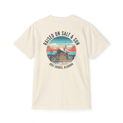 Comfort Colors Pocket T-Shirt Raised on Salt & Sun Gulf Coast Marlin Tee