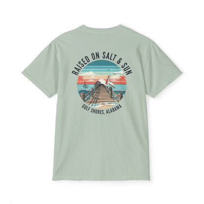 Comfort Colors Pocket T-Shirt Raised on Salt & Sun Gulf Coast Marlin Tee