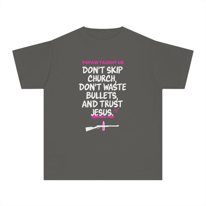 Papaw Taught Me T-Shirt – Youth Girls